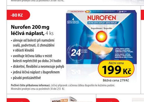 Nurofen 200 mg léčivá náplast, 4 ks