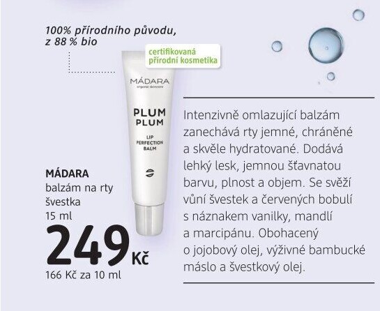 Balzám na rty Mádara