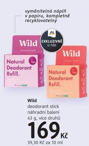 Deodorant stick Wild - náplň