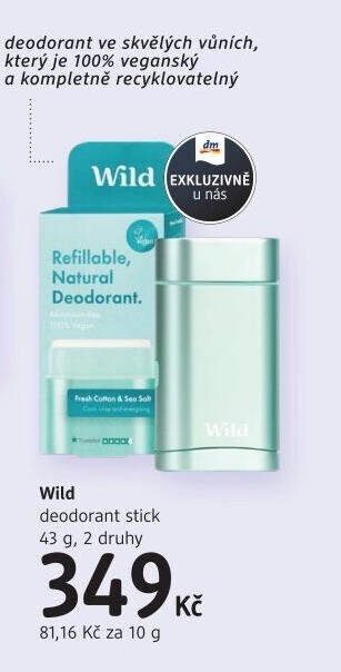 Deodorant stick Wild