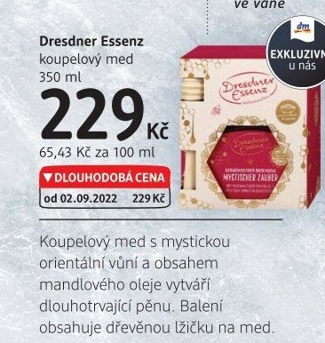 Med do koupele Dresdner Essenz