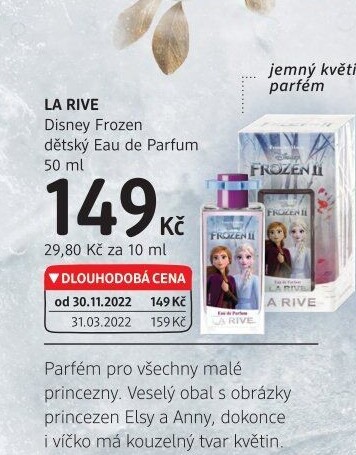 Parfémovaná voda dětská Frozen La Riva