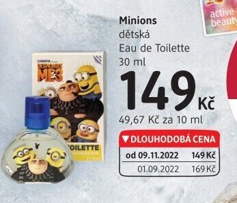Toaletní voda dětská Minions