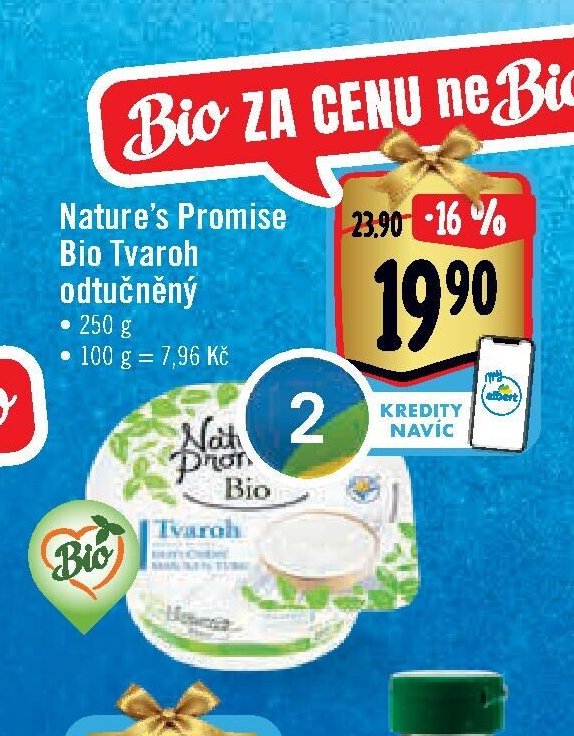 Nature's Promise Bio Tvaroh odtučněný
