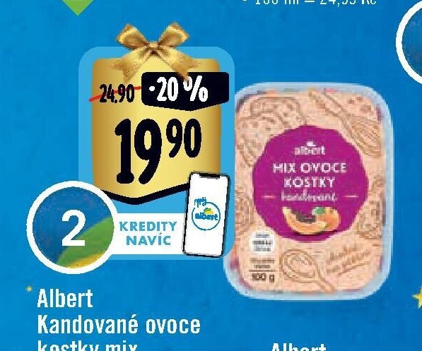 Albert Kandované ovoce kostky mix