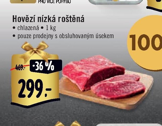 Hovězí nízká roštěná