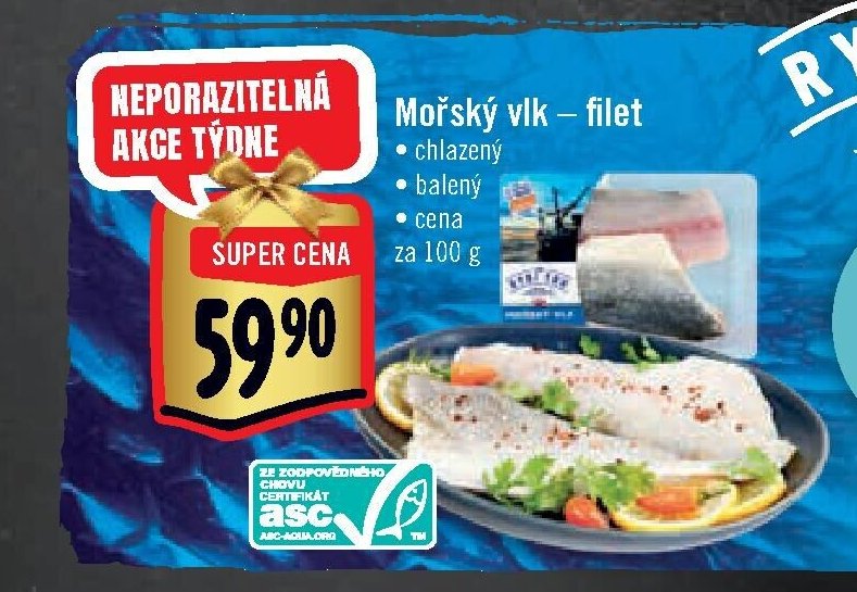 Mořský vlk – filet