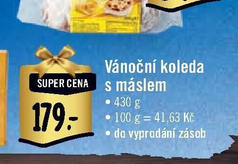 Vánoční koleda s máslem