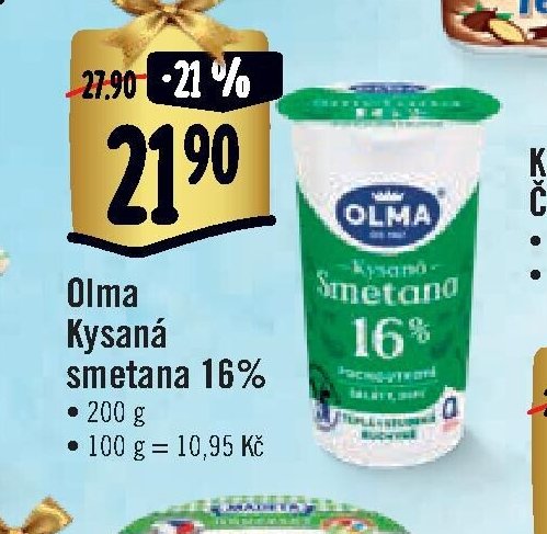 Olma Kysaná smetana 16%