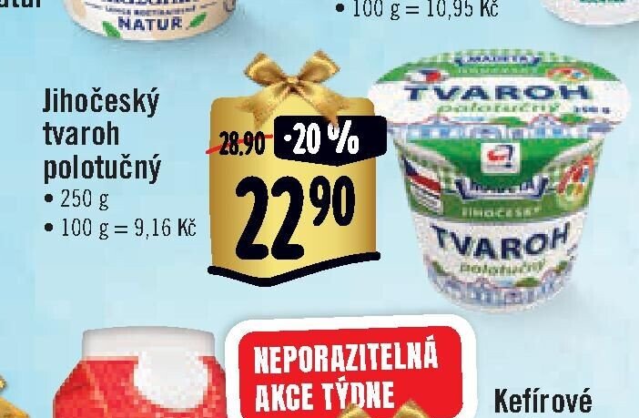 Jihočeský tvaroh polotučný