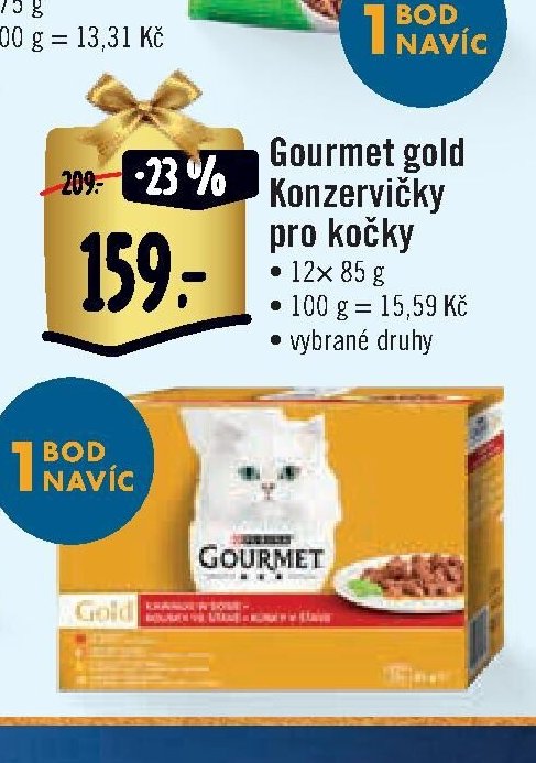 Gourmet gold konzervičky pro kočky