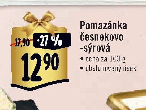 Pomazánka česnekovo-sýrová