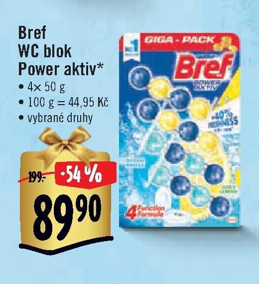 Bref WC blok Power aktiv