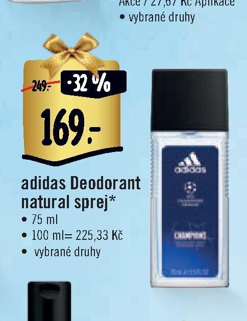 adidas Deodorant natural sprej