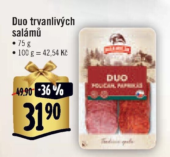Duo trvanlivých salámů