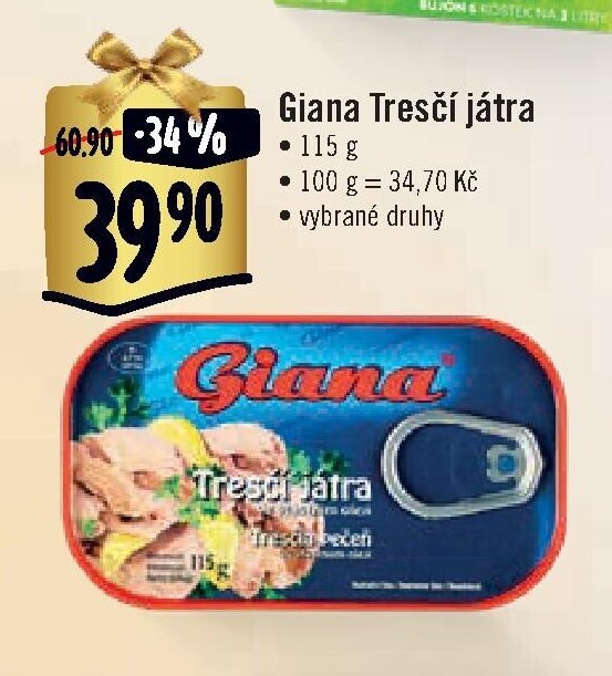 Giana Tresčí játra