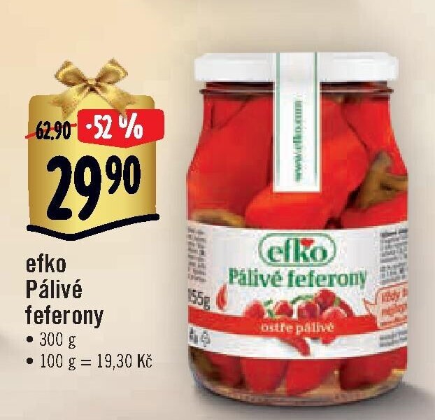 efko Pálivé feferony