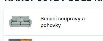 Sedací soupravy a pohovky