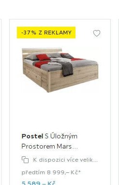 Postel S Úložným Prostorem Mars - Möbelix akcniletaky.com