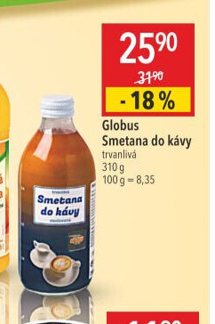 Globus Smetana do kávy