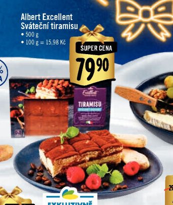 Albert Excellent Sváteční tiramisu