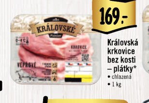 Královská krkovice bez kosti – plátky