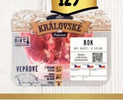 Královský vepřový bok bez kosti (obaly)