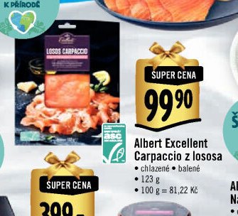 Albert Excellent Carpaccio z lososa