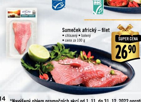 Sumeček africký – filet