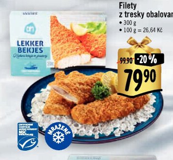 Filety z tresky obalované