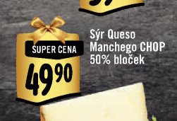 Sýr Queso Manchego CHOP 50% bloček