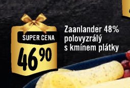 Zaanlander 48% polovyzrálý s kmínem plátky