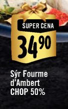 Sýr Fourme d'Ambert CHOP 50%