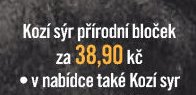 Kozí sýr přírodní bloček