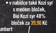 Kozí sýr s medem bloček
