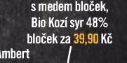 Bio Kozí sýr 48% bloček