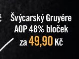 Švýcarský Gruyére AOP 48% bloček