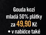Gouda kozí mladá 50% plátky