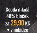 Gouda mladá 48% bloček