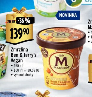 Zmrzlina Ben & Jerry's Vegan