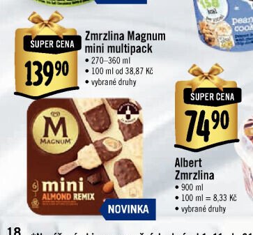 Zmrzlina Magnum mini multipack