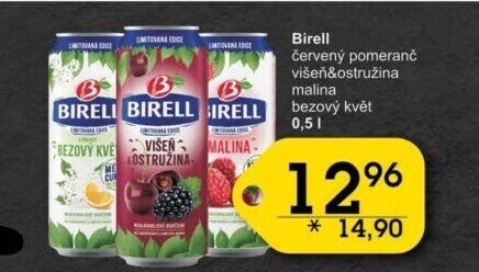 Nealkoholické pivo ochucené Birell