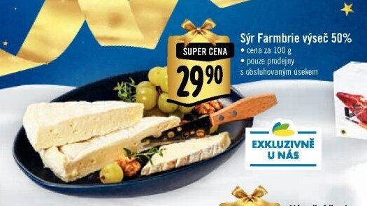 Sýr Farmbrie výseč 50%