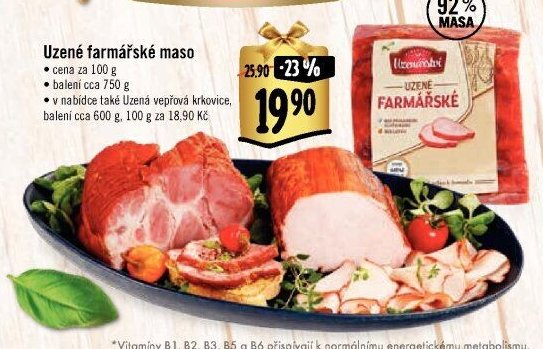 Uzené farmářské maso