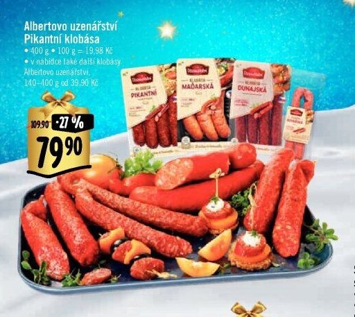 Albertovo uzenářství Pikantní klobása