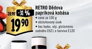RETRO Dědova papriková kobása