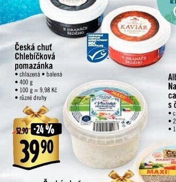 Česká chuť Chlebíčková pomazánka