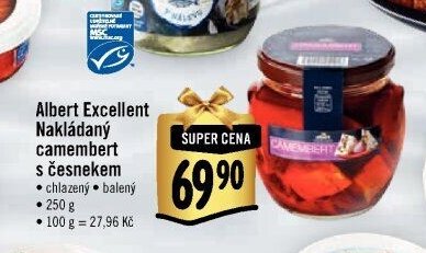 Albert Excellent Nakládaný camembert s česnekem