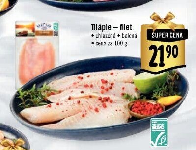 Tilápie - filet