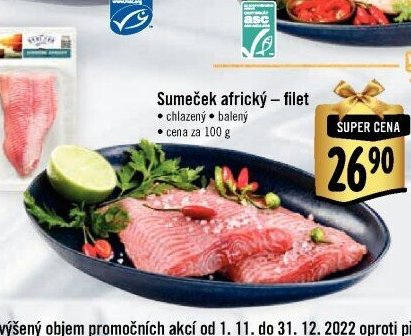 Sumeček africký - filet